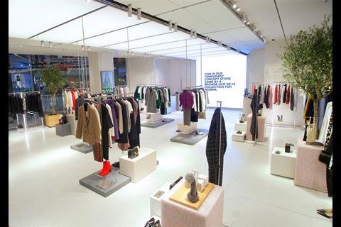 The inside of the Stratford pop-up store